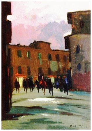 RENATO NATALI Livorno 1883 – Livorno 1979 Senza titolo (Città di notte) anni...