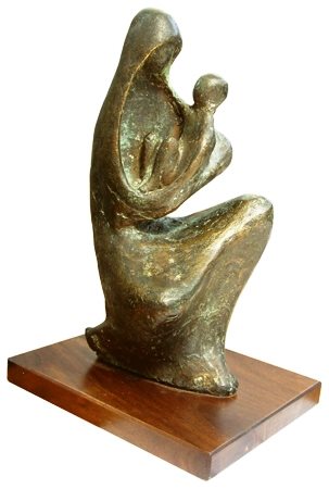 FRANCA SPADINI Grosseto 1925 - Livorno 1991 Senza titolo Scultura di bronzo...