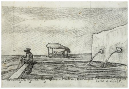 BENVENUTO BENVENUTI Livorno 1881 – Antignano 1959 Senza titolo 1945 Grafite...