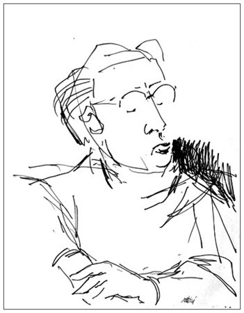 GUALTIERO NATIVI Pistoia 1921 – Greve in Chianti 1999 Senza titolo (Figura...