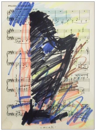 GIUSEPPE CHIARI Firenze 1926 – Firenze 2007 Senza titolo Pennarelli su...