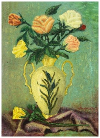 GIANNI VAGNETTI Firenze 1897 – Firenze 1956 Senza titolo anni ‘50 Olio su...