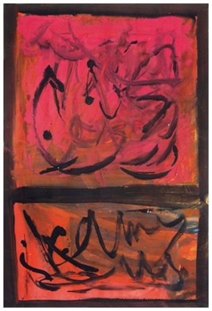 DINO CASTELVECCHI Molazzana 1935 Senza titolo Pittura su carta 50 x 34,5....