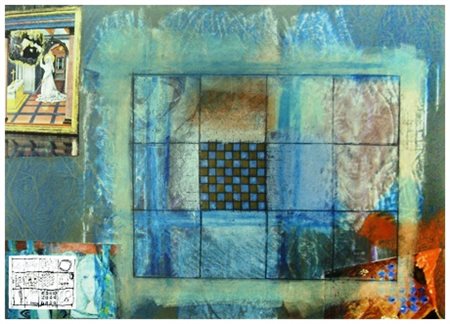 GIAMPAOLO BERTO Adria 1940 Senza titolo 1992 Olio, t.m. e collage su...