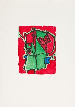 Guillaume Corneille (Liegi 1922 - Auves-Sur-Oise 2010) SENZA TITOLO, 1948/88...