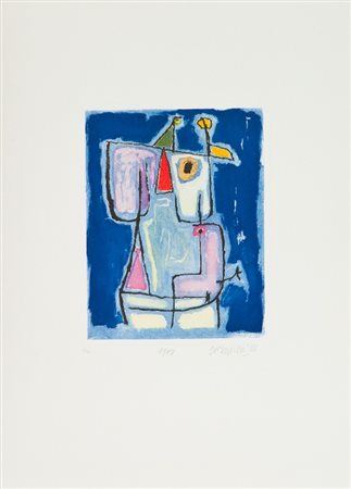 Guillaume Corneille (Liegi 1922 - Auves-Sur-Oise 2010) SENZA TITOLO, 1948/88...