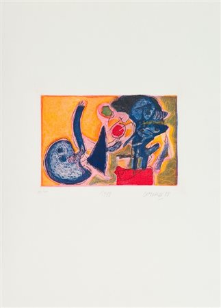 Guillaume Corneille (Liegi 1922 - Auves-Sur-Oise 2010) SENZA TITOLO, 1948/88...