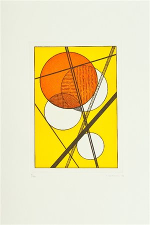 Luigi Veronesi (Milano 1908 - 1998) COMPOSIZIONE, 1996 Acquaforte e...