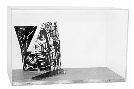 Emilio Vedova (Venezia 1919 - 2006) SENZA TITOLO Multiplo in cartone sagomato...