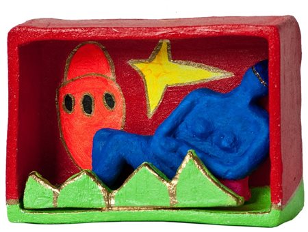 Giancarlo Montuschi (Faenza 1952) SENZA TITOLO Terracotta dipinta, cm....