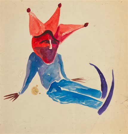 Avanguardia Russa GIULLARE Acquerello su carta, cm. 40x38 La carta presenta...