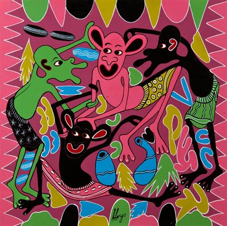 George Lilanga (Maasi 1940 - 2005) WEZIE WAMUHULIZA WEBWANA UME LEWA ULA KA...