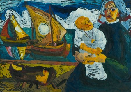 Giuseppe Serafini (Montelupo Fiorentino (Fi) 1915 - 1987) SENZA TITOLO...