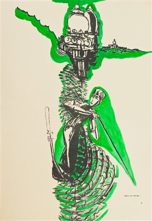 Remo Brindisi (Roma 1918 - Lido di Spina (Fe) 1996) VENEZIA Litografia...