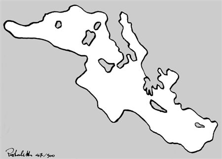 Michelangelo Pistoletto (Biella 1933) SENZA TITOLO Serigrafia su specchio,...