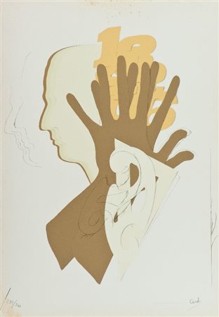 Mario Ceroli (Castelfrentano (Ch) 1938) SENZA TITOLO Litografia su carta, cm....