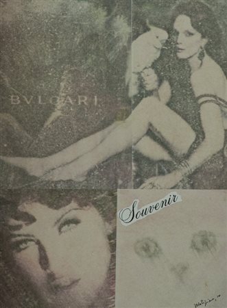 Malipiero (Brescia 1934) SOUVENIR, 2010 Collage, cm. 40x30 Firma e data in...