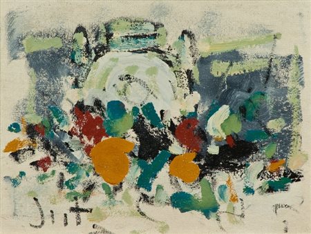 Alvaro Danti (Livorno 1911 - 1985) SENZA TITOLO Olio su faesite, cm....