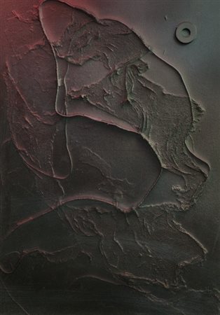 Milo SENZA TITOLO, 1967 Tecnica mista su tavola, cm. 50x35 Sul verso: firma e...