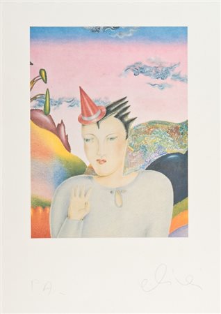 Luca Alinari (Firenze 1943) SENZA TITOLO Litografia su carta, cm. 64x43,5,...