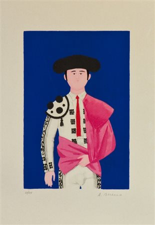 Antonio Bueno (Berlino 1918 - Firenze 1984) TORERO Litografia su carta, cm....