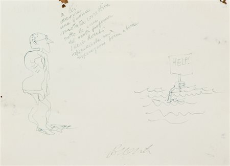 Antonio Possenti (Lucca 1933) NUOTATA CORRETTIVA DEL PROF. MARIO ROCCHI, anni...