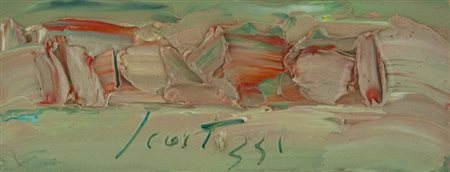 Sergio Scatizzi (Gragnano (Lu) 1918 - Firenze 2009) SENZA TITOLO Olio su...