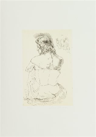 Enzo Faraoni (S. Stefano Magra (Sp) 1920) LOTTO UNICO DI DUE OPERE - "Figura...