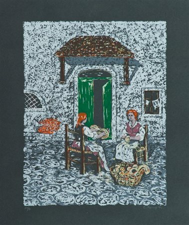 Egidio Monaco (Isernia 1948) SENZA TITOLO, 1982 Litografia su carta, cm....