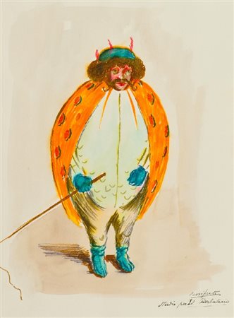 Domenico Purificato (Fondi (Lt) 1915 - Milano 1984) STUDIO PER IL CIARLATANO...