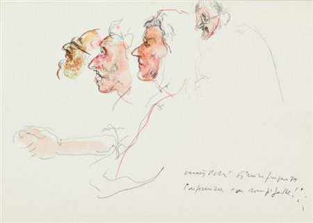 Walter Piacesi (Ascoli Piceno 1929) CONFERENZA..., 1979 Tecnica mista su...