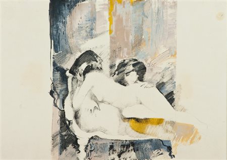 Bruno Biagi -1924 FIGURE Tecnica mista su carta, cm. 34x48 Firmato in basso a...