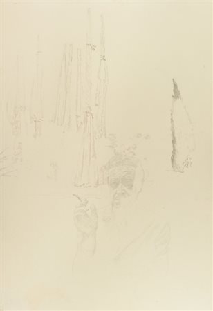 Giuseppe Bartolini (Viareggio 1938) SENZA TITOLO, 1972 Matita su carta, cm....