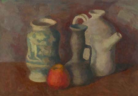 Ennio Cocchi (Firenze 1915 - 1987) NATURA MORTA Olio su faesite, cm. 38x53...