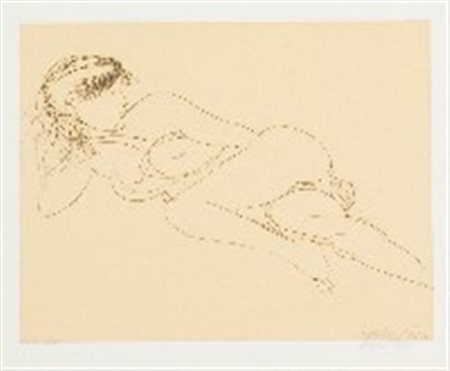 Emilio Greco (Catania 1913 - Roma 1995) NUDO, 1978 Acquaforte cm. 25x32, su...