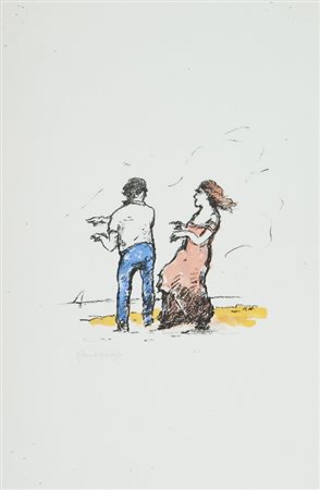 Renato Natali (Livorno 1883 - 1979) FIGURE Litografia su carta, cm. 50x33,...