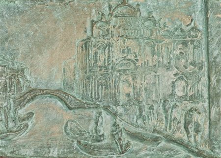 Gianni Aricò (Vevezia 1941) VENEZIA Terracotta, cm. 15x20 Firmato in basso a...