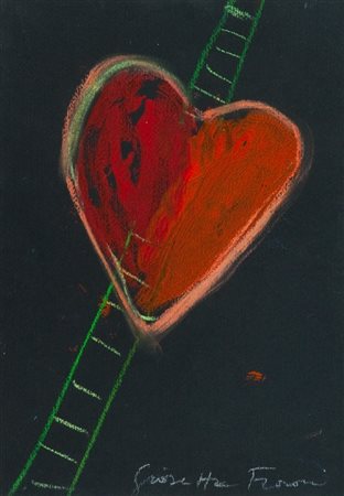 Giosetta Fioroni (Roma 1932) LA SCALATA, anni '90 Acrilici e gessetti su...