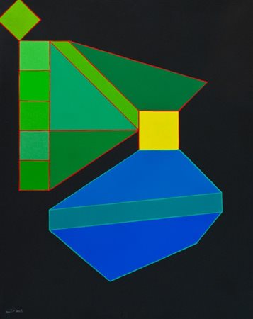 Achille Perilli (Roma 1927) IL TRAMONTO DELLE COSE, 2005 Tecnica mista su...