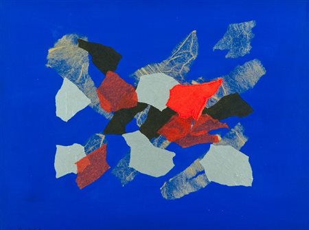 Giulio Turcato (Mantova 1912 - Roma 1995) COLLAGE, 1971 Olio e collage su...