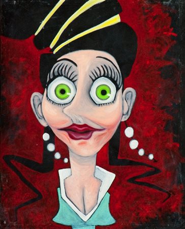 Angelo Barile (Torino 1960) SIG.RA ONASSIS CALLAS, 2009 Olio su tela, cm....