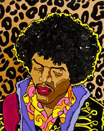 Esteban Villalta Marzi (Roma 1956) JIMY HENDRIK, 2009 Tecnica mista su tela,...