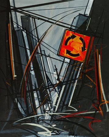 Marco Tamburro (Perugia 1974) SENZA TITOLO Olio su tela, cm. 100x80 Firmato...