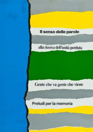 Luciano Ori (Firenze 1928 - 2007) PRELUDI PER LA MEMORIA, 1998 Collage, cm....