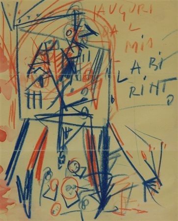 Emilio Vedova (Venezia 1919 - 2006) COMPOSIZIONE, 1961-62 Pastelli e...