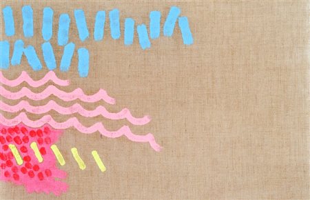 Giorgio Griffa (Torino 1936) ROSA DISCENDENTE, 2003 Tempera acrilica su tela,...