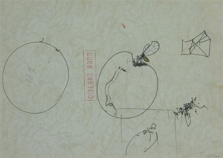 Emilio Scanavino (Genova 1922 - Milano 1986) DISEGNO NORD, 1967 China su...