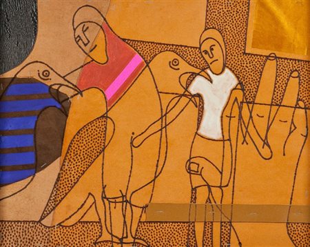 Concetto Pozzati (Vò di Padova 1935) DE - POSIZIONE, 2006 Tecnica mista su...