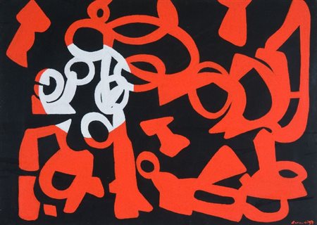 Carla Accardi (Trapani 1924) CERCHIO BIANCO, 1997 Vinilico su tela, cm. 50x70...