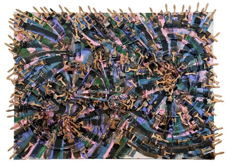 Arman (Nizza 1928 - New York 2005) SENZA TITOLO - DALLA SERIE BICICLETTE,...